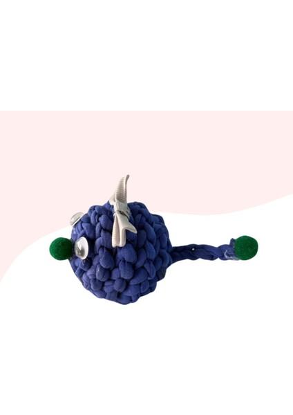 Çıngıraklı Örme Kedi Oyuncağı 9cm Mavi fiyatları