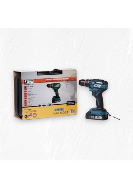 Darbeli Akülü Vidalama 10MM 20V Li-Ion 2.0 Ah, Güçlü ve Hafif Kullanışlı