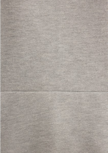 Kapüşonlu Gri Basic Sweatshirt 1S10186-83096