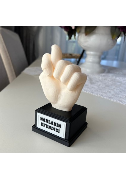 Nahların Efendisi El Heykeli - Dekoratif Mizahi Büst (Toplam 14 Cm) - Masaüstü Ofis Hediyesi fiyatları