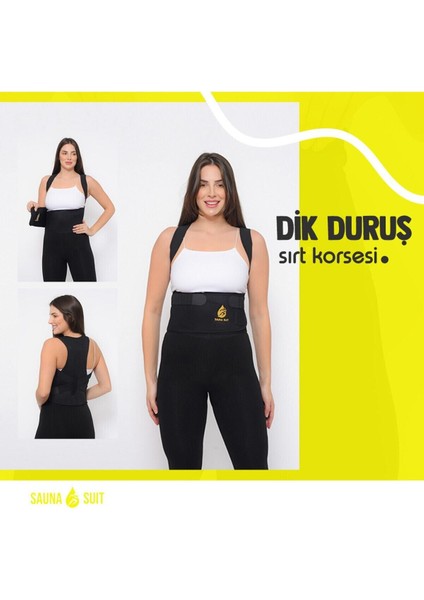 Dik Duruş Destekli Spor Bel ve Sırt Kemeri, Unisex Rahat Kullanım