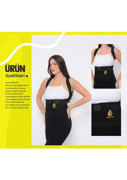 Dik Duruş Destekli Spor Bel ve Sırt Kemeri, Unisex Rahat Kullanım fiyatları