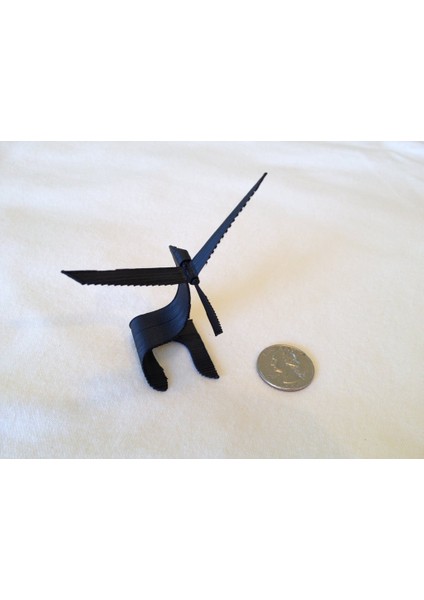 Mini Masaüstü Rüzgar Türbini (Plastik Aparattır!!!) 3D