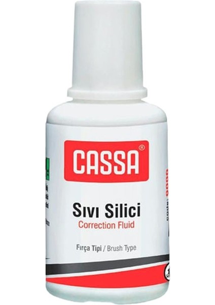 Sıvı Silici Daksil 1 Adet Cassa 18 ml Fırçalı Sıvı Düzeltici Daksil Yazı Düzeltici Okul Ofis Büro Fırça Uçlu Daksil