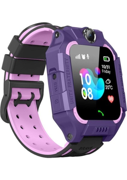 Çocuk Akıllı Saat, Sim Kartlı, Konum Takipli, Renk Mor, Güvenli ve Eğlenceli Kullanım fiyatları