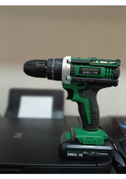 24V Akülü Darbeli Matkap BOZ-2301, Hafif ve Güçlü, Pratik Kullanım Sağlar