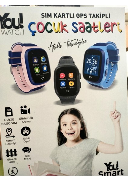Renkli Gps Akıllı Çocuk Saati, Güvenli ve Eğlenceli Takip Teknolojisi indirimleri