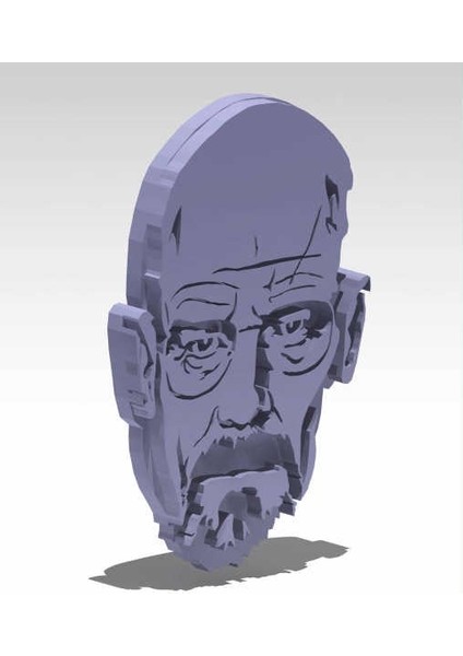 Walter White - Breaking Bad - Keychain Stallama 3D (Plastik Aparattır!!!) 3D