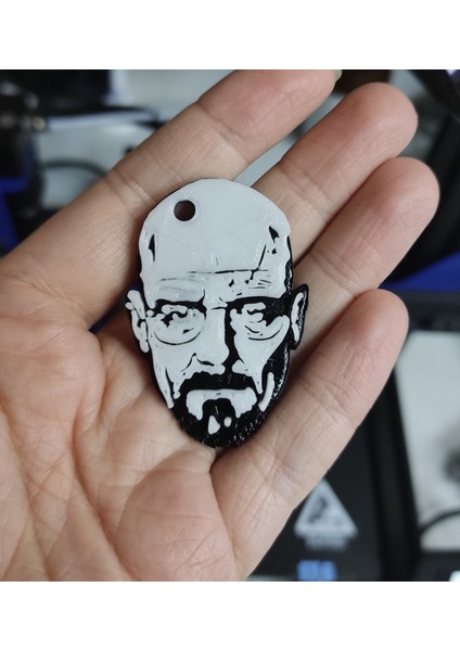 Walter White - Breaking Bad - Keychain Stallama 3D (Plastik Aparattır!!!) 3D