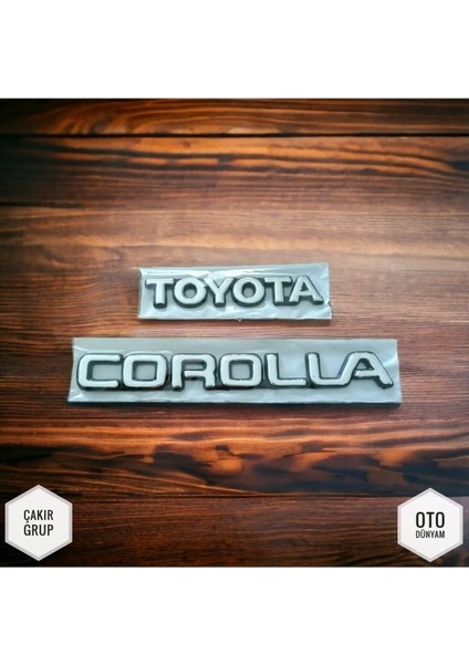 Toyota A101 Kasa Bagaj Yazıs Arka 1992 - 2006 Toyota Corolla 2'li Takım Corolla Toyota