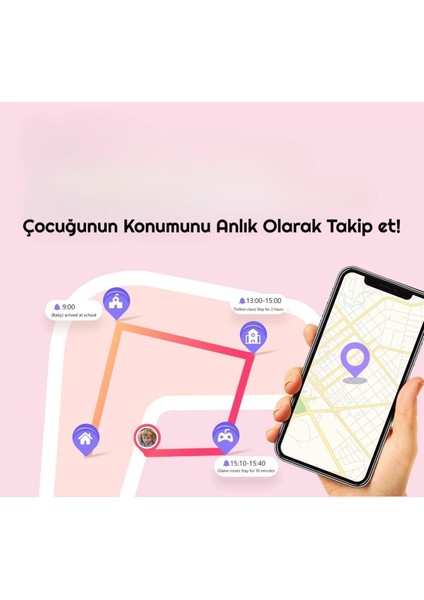 Mavi 4g Çocuk Akıllı Saati, Konum, Arama, Kamera ve Video Özellikleri fırsatları