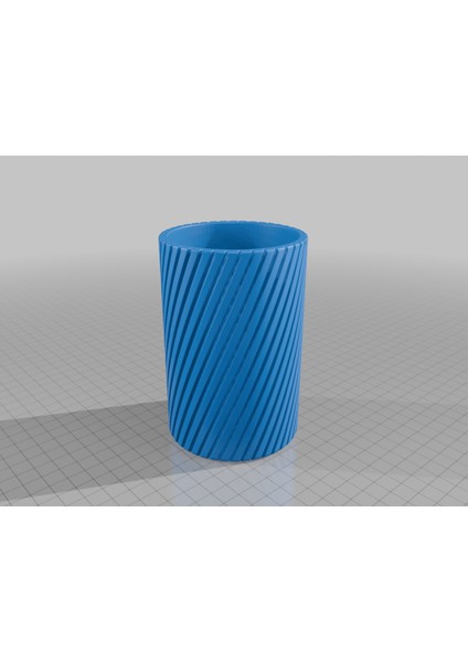 Spiral Bribbed Modern Kalem Tutucu (Sadece Plastik Aparattır!!!) 3D modelleri