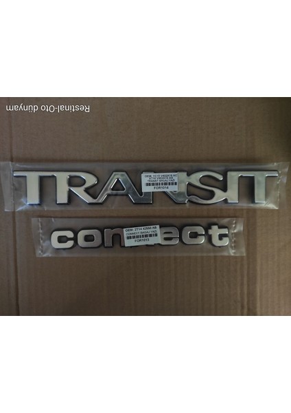 Transit Connect Eski Tip Birleşik Bagaj Yazısı Logo Arma 2002-2013 Uyumlu modelleri