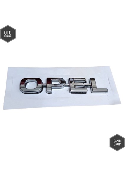 Opel Arka Bagaj Kapağı Opel Yazısı Krom Opel Vectra B, Astra G, Zafira A, Tigra A, Corsa B