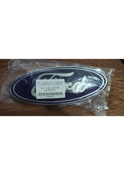 Transit Ön Kaput Arma (9*23CM) Ford Transit V347 Ön Arma Aksesuar Oem Ithal