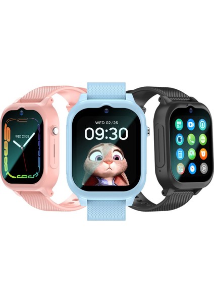 Renkli 4g Çocuk Akıllı Saati, Güçlü ve Kullanışlı Tasarım