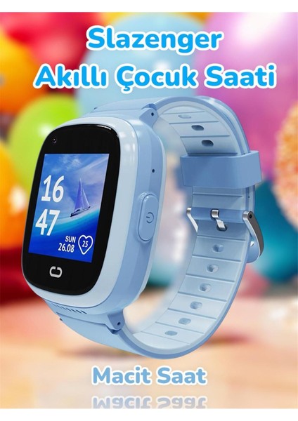 Mavi Renkli 4g Çocuk Akıllı Saati, Görüntülü ve Sesli Görüşme Özelliği