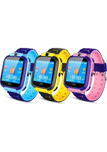 Mavi Renkli Çocuk Akıllı Saat, Güvenli Konum Takipli, Sim Kartlı, Eğlenceli ve Kullanışlı modelleri