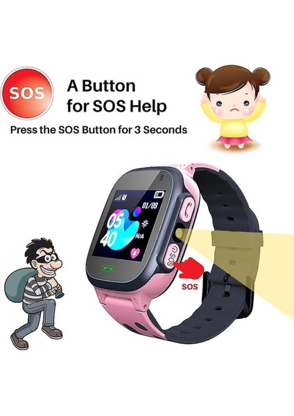 Pembe Akıllı Çocuk Takip Saati Q500S/2024, Güvenli ve Eğlenceli Kullanım fiyatları