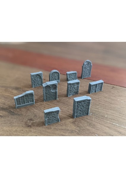 Eski Mezar Taşı Çeşitleri - D&d Dağılımı (Sadece Plastik Aparattır!!!) 3D