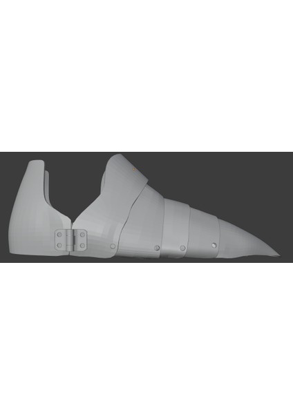 Sabatons (Ayak Zırhı) (Sadece Plastik Aparattır!!!) 3D