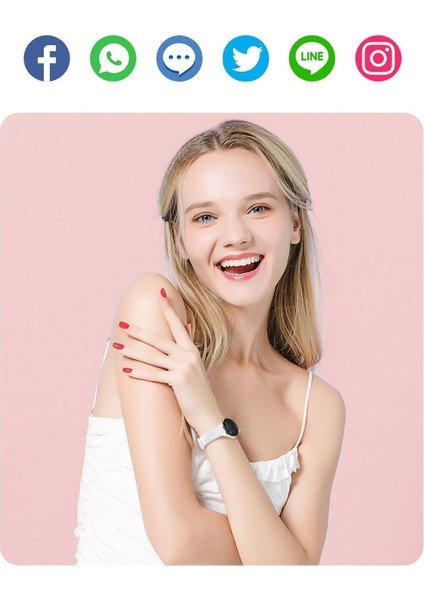 Beyaz 38MM Mini Akıllı Saat, Yuvarlak Tasarım, Nfc Özellikli, Şık ve Kullanışlı indirimleri