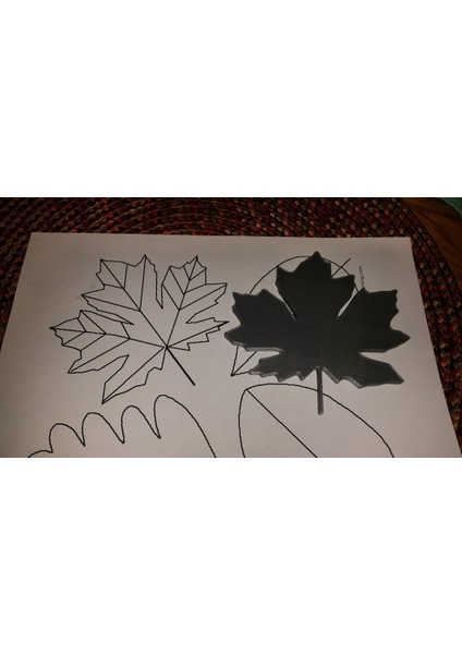 Yaprak Çizmek Için Yaprak Şablonları. (Plastik Aparattır!!!) 3D