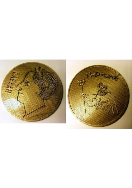 Roma Madeni Para Kopyası (Plastik Aparattır!!!) 3D