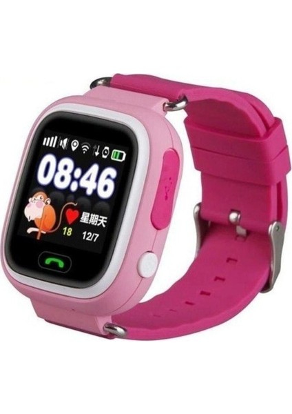 Gps Çocuk Takip Saati, Pembe, Sım Kartlı, Güvenli ve Kullanışlı Akıllı Saat