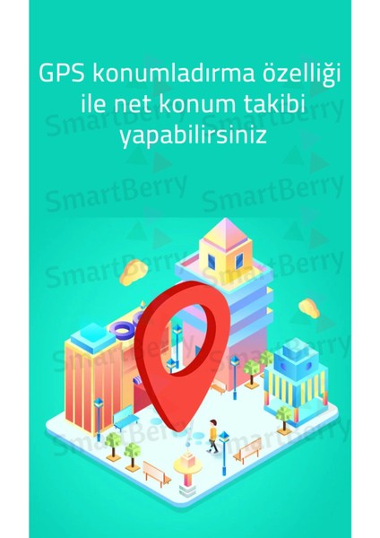 Kırmızı Görüntülü Gps Wi-Fi Çocuk Takip Saati, Net Konum ve Gizli Dinleme Özelliği