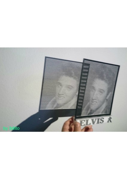 Halftone Elvis Presley (Plastik Aparattır!!!) 3D