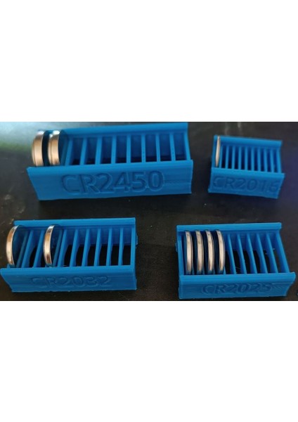 Madeni Para Pil Tutucusu CR2016, CR2025, CR2032, CR2450 (Sadece Plastik Aparattır!!!) 3D