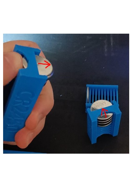 Madeni Para Pil Tutucusu CR2016, CR2025, CR2032, CR2450 (Sadece Plastik Aparattır!!!) 3D modelleri