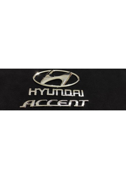 Hyundai Accent Ön Arma Era Kasa (2006-2008)YAZILARI 3 Adet Set ''accent Yazı/hyundai Yazı/ön Arma fırsatları