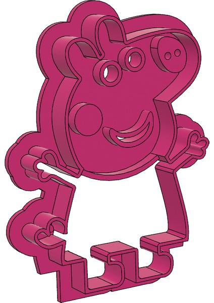 Peppa Pig Kurabiye Kalıbı Peppa Wutz Kurabiye Kalıbı (Sadece Plastik Aparattır!!!) 3D
