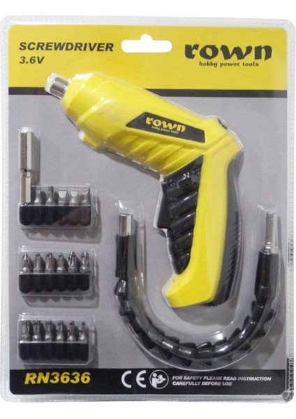 Akülü Vidalama 3.6V Li-Ion, Pratik ve Hafif Taşınabilir El Aleti
