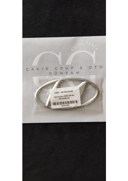 Hyundai Getz Ön Panjur Arması Aksesuar Aksesuar Ithal Ön Arma Getz 2003- modelleri