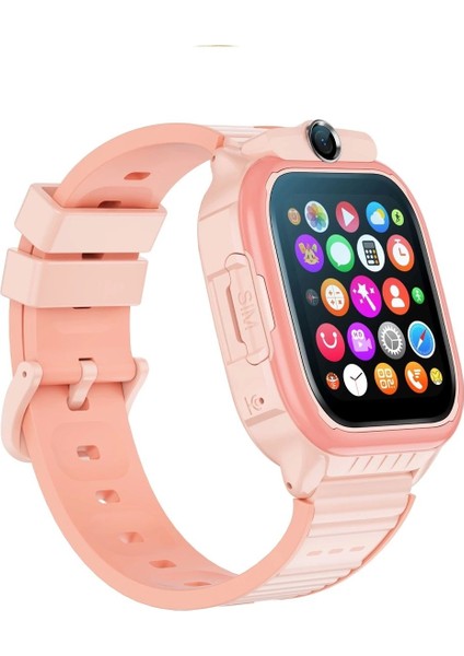 Pembe Sim Kartlı Akıllı Çocuk Saati FKSW1121-C, Güvenli ve Şık Tasarım