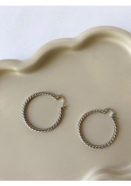 Xuping Silver Burgo Model Halka Küpe