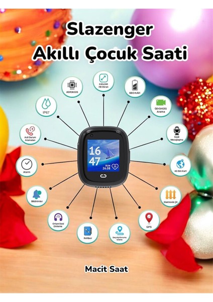 4g Çocuk Akıllı Saati, Görüntülü Görüşme, Pembe