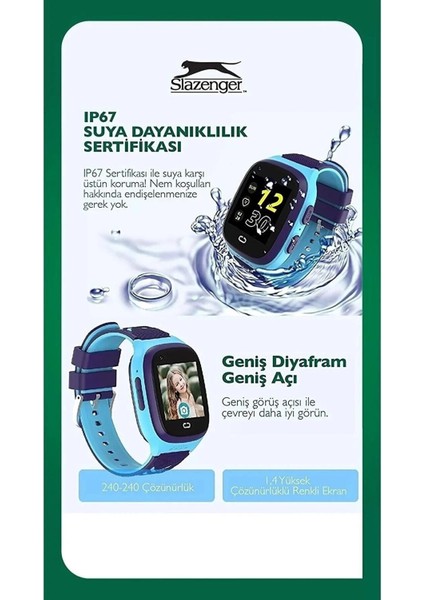 4g Çocuk Akıllı Saati, Görüntülü Görüşme, Pembe