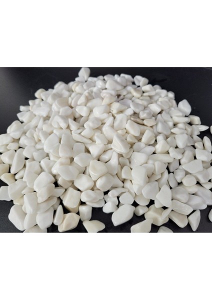 Beyaz Dolomit Taş 4 kg 1,5-2,5 cm Bahçe ve Dekoratif Taşı Seti modelleri