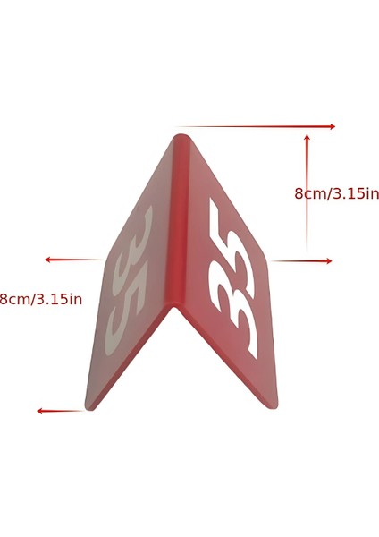 Pleksi Masa Numaratörü (10 Adet)