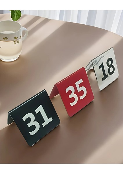 Pleksi Masa Numaratörü (10 Adet) modelleri