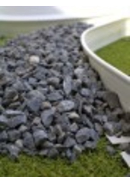 Siyah Bazalt Taş, 5 Kg, 1,5-2,5 Cm, Bahçe ve Dere Dekorasyonu Için Ideal