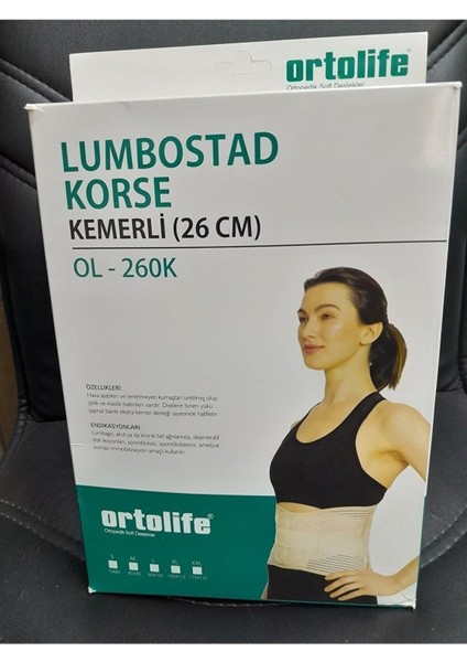 Destekli, Konforlu ve Hafif Bel Korsesi, 26 Cm, Standart Beden fiyatları