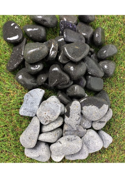Siyah Dolomit Taş 2 kg 2-4 cm Bahçe ve Dekoratif Kullanım modelleri