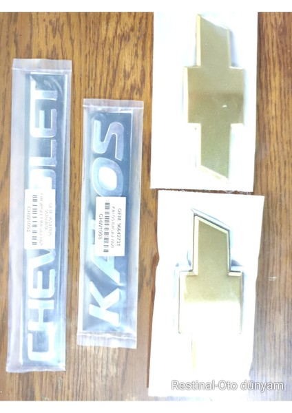 Kalos Hactback Ön+Arka Arma +Kalos+Chevrolet Yazı 2003-2008 Arka Arma Logo Amblem 4 Lü Set modelleri