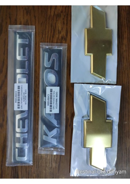 Kalos Hactback Ön+Arka Arma +Kalos+Chevrolet Yazı 2003-2008 Arka Arma Logo Amblem 4 Lü Set fırsatları