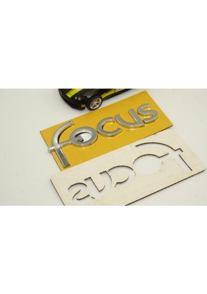 Focus Logo 99 2007 Uyumlu Bagaj 3m 3D Krom Abs Logo Amblem